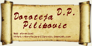 Doroteja Pilipović vizit kartica